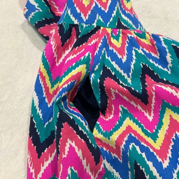 Lilly Pulitzer - Multicolored Zig-Zag Collared Dress - Picture 11 of 11